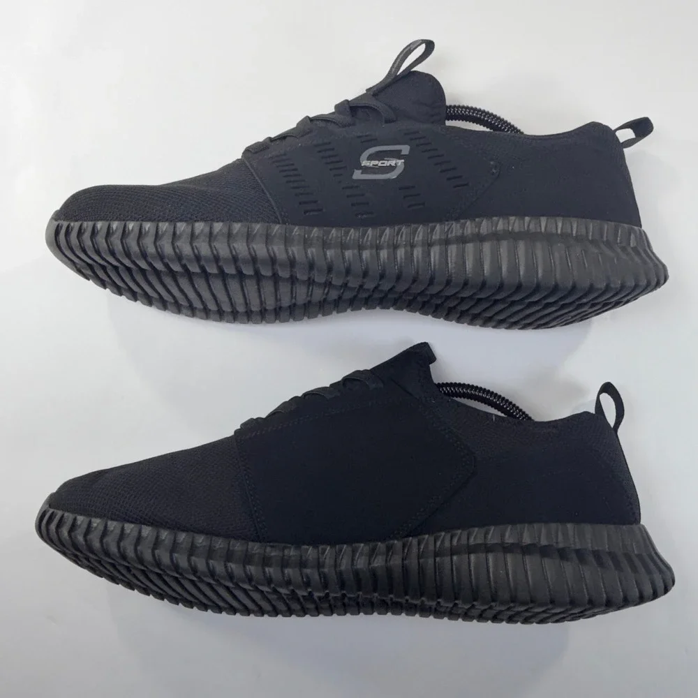 Skechers S Sport Brennen 2.0‎ Sneaker Men 11 Black Relaxed Fit Casual Athletic